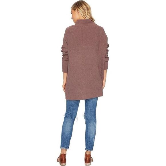 Free People Ottoman Slouchy Tunic Size Small oversized sweater ribbed knit mock - Picture 10 of 12